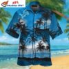 Ocean Sunset Silhouette Detroit Lions Hawaiian 1