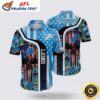 Patriotic Pride Detroit Lions Hawaiian With Tropical Skull Design 1