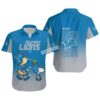 Peanuts Snoopy And Charlie Brown Detroit Lions Hawaiian Blue 1