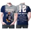 Tom Brady 12 New England Patriots Highlight Career Signatures Tom Brady Fan Polo 1