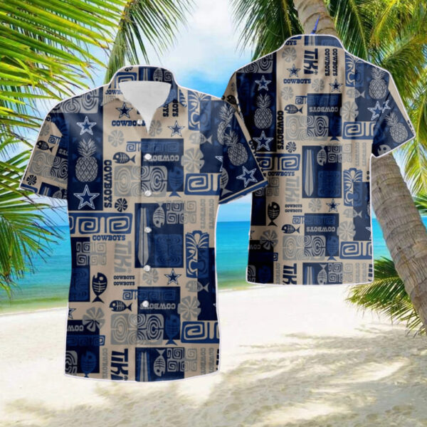 Dallas Cowboys Fish Pineapple Pattern Summer Hawaiian 1