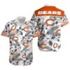 Hibiscus Flower Chicago Bears Hawaiian Shirt 1