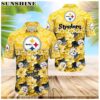 NFL Pittsburgh Steelers Flower Hawaiian Shirt Trending Summer 1