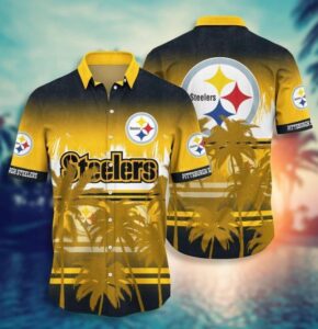 George Pickens: The Talented Pittsburgh Steelers Wide Receiver - A Rising Star in the Steel City 3 NFL Pittsburgh Steelers Tree Yellow Hawaiian Shirt