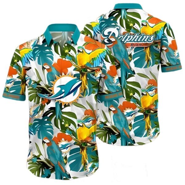 Tropical Summer Miami Dolphins Hawaiian Shirt 1