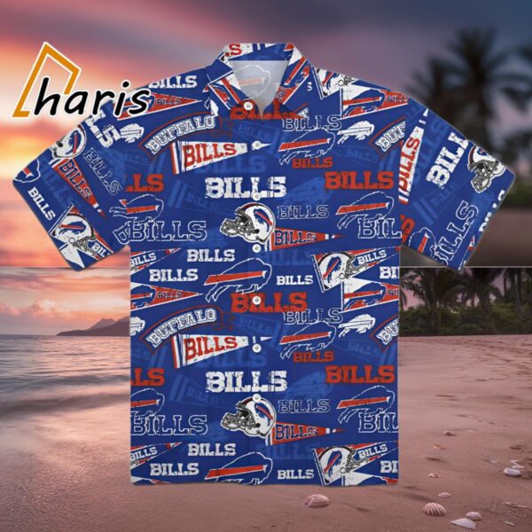 Vintage Buffalo Bills Hawaiian Gift For NFL Fan 1