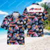 Buffalo Bills Football And Flower Tropical All Over Print Hawaiian Shirt 1