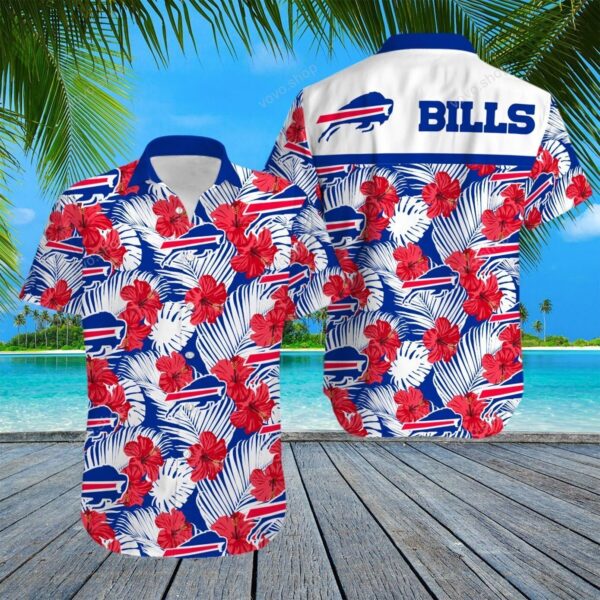 Buffalo Bills Hibiscus Hawaiian Shirt 1