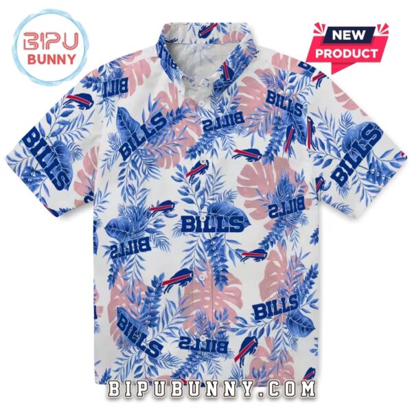 Buffalo Bills Tropical Leaves Hawaiian Shirt 1