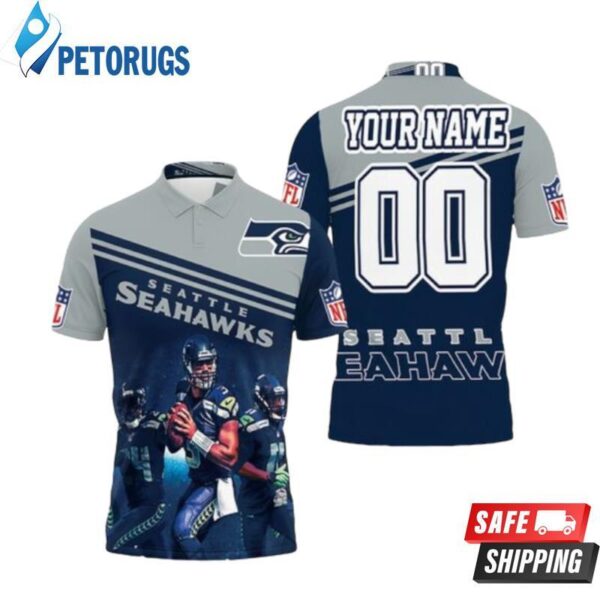 Seattle Seahawks Best Players Nfl Season Nfc West Champs Personalized Polo 1