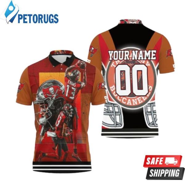 Tampa Bay Buccaneers 13 Mike Evans Nfl Champions Personalized Polo 1