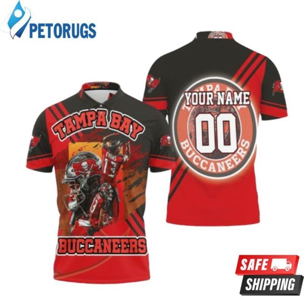 Tampa Bay Buccaneers Mike Evans 13 Nfl Champions Personalized Polo 1