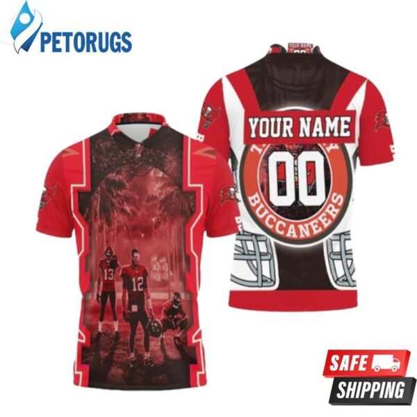 Tampa Bay Buccaneers Nfl Champions Tom Brady And Teammate Personalized Polo 1