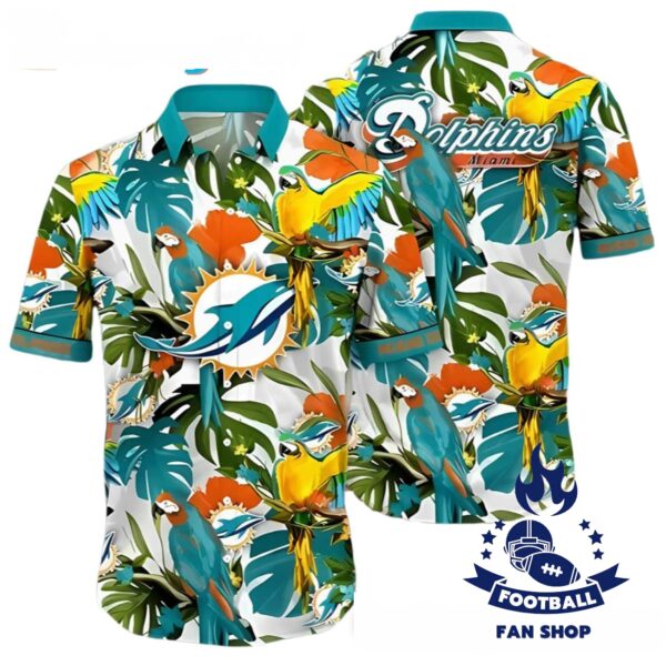 Tropical Summer Hawaiian Shirt Miami Dolphins Aloha Shirt