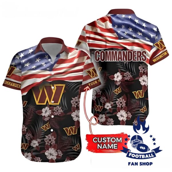 Washington Commanders Hawaiian Shirt Custom