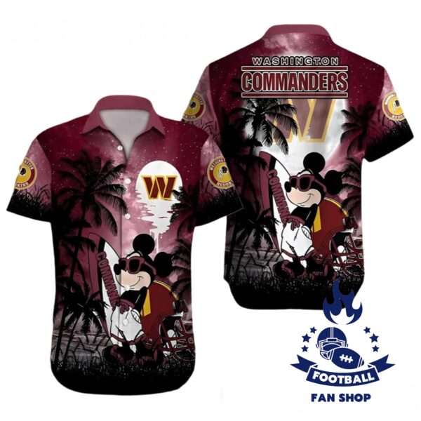 Washington Commanders Mickey Hawaiian Shirt