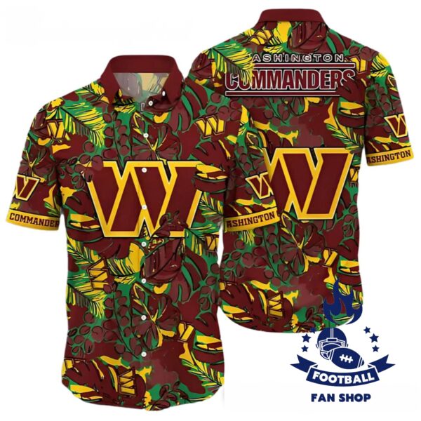 Washington Commanders Sunsets Hawaiian Shirt