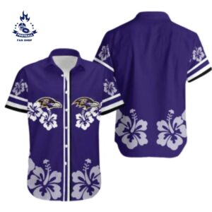 Baltimore Ravens Hibiscus Flower Hawaii Shirt Summer Collection