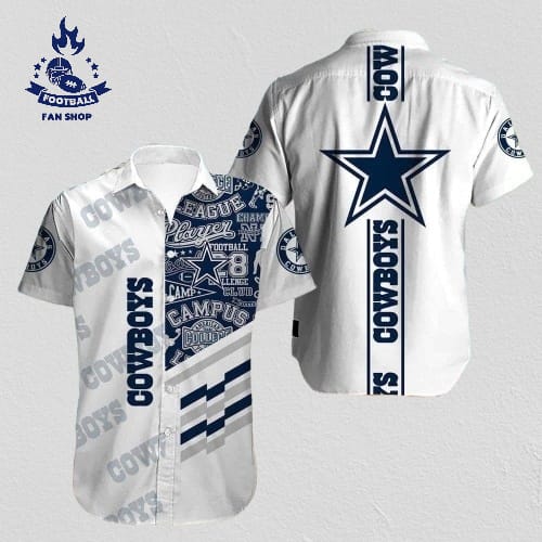 dallas cowboys hawaiian shirt sport gift for dad 37sia