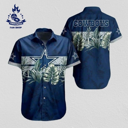 dallas cowboys hawaiian shirt tropical pattern gift for nfl fans gbv5g