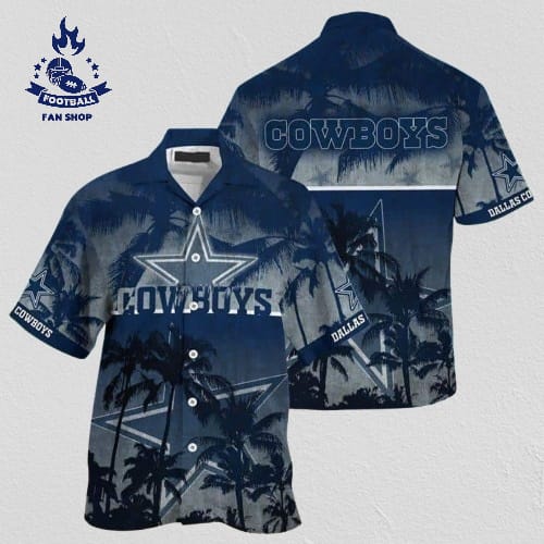dallas cowboys hawaiian shirt vintage gift for football fans qzpgt