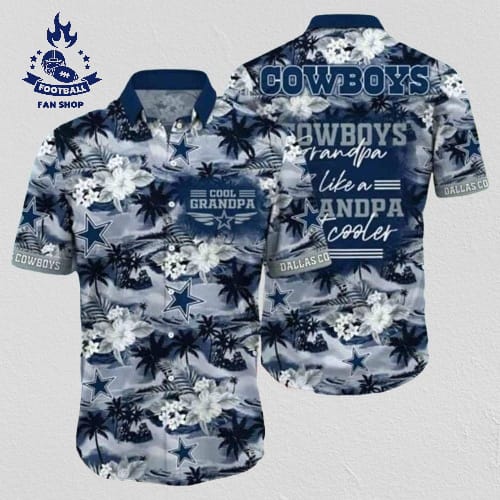 Nfl Dallas Cowboys Hawaiian Shirt Beach Gift For Grandpa