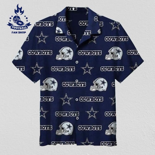 Nfl Dallas Cowboys Hawaiian Shirt Football Helmet Summer Beach Gift