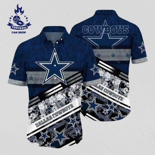 Nfl Dallas Cowboys Hawaiian Shirt Tropical Pattern All Over Print