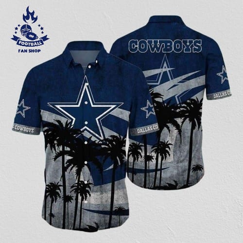 Nfl Dallas Cowboys Hawaiian Shirt Tropical Pattern Summer Beach Gift