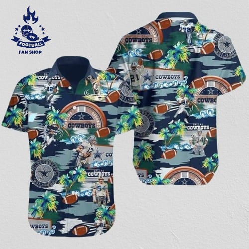 Tropical Island Nfl Dallas Cowboys Hawaiian Shirt