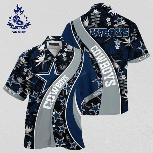 Tropical Pattern With Nfl Dallas Cowboys Hawaiian Shirt