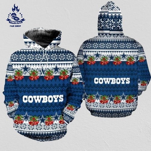 Dallas Cowboys Christmas Football NFL All Over Print Hoodie Shirt
