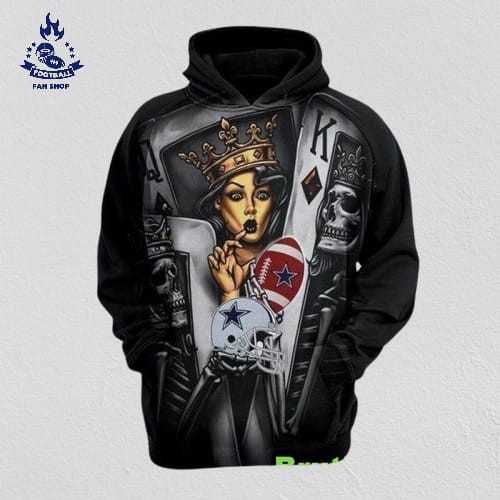 Dallas Cowboys Poker All Over Print Hoodie